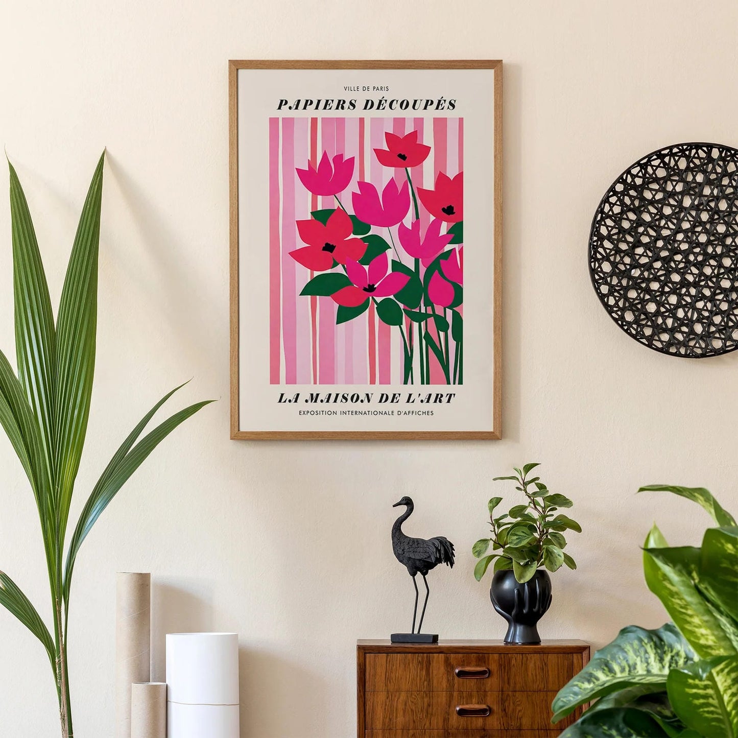 Pink Papiers Decoupes Poster