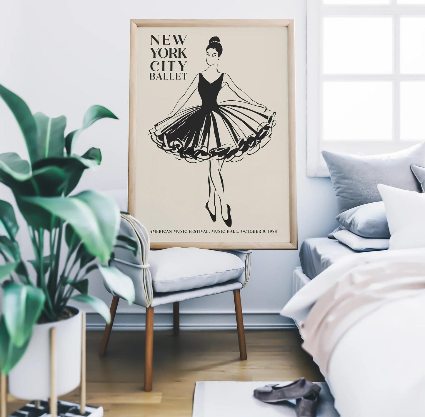New York City Ballet Beige Print