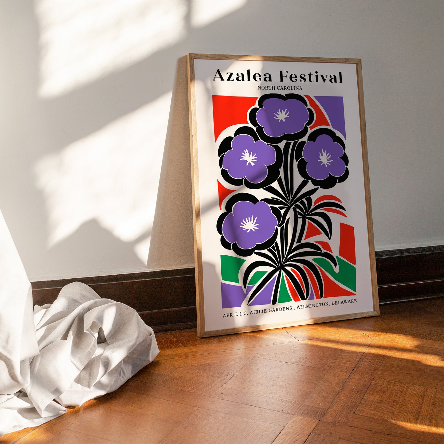 Azalea Flower Festival, North Carolina Poster