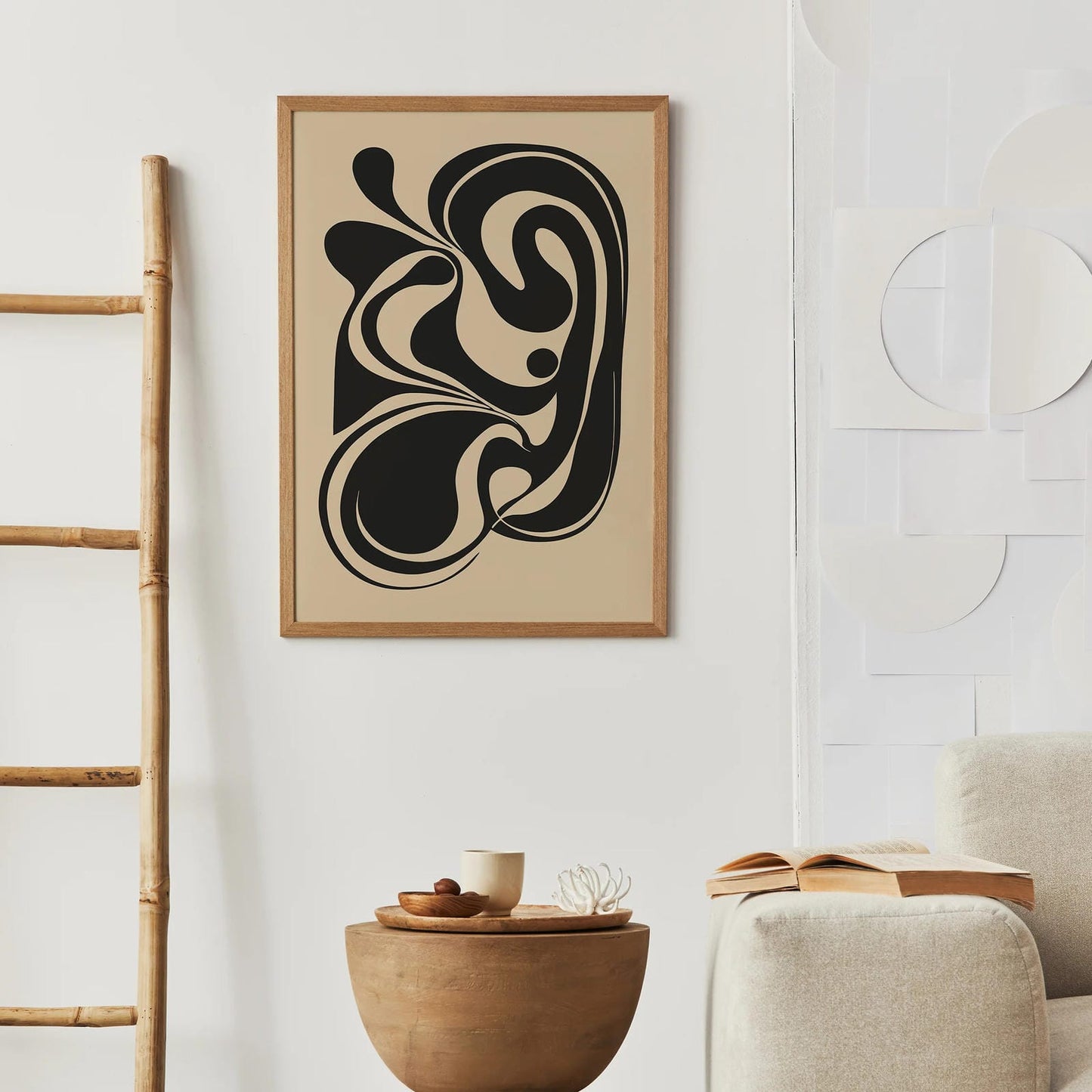 Minimalist Rustic Organic Shape Art Print