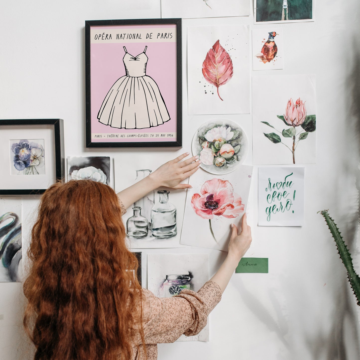 Paris Opera Ballet Pink Poster