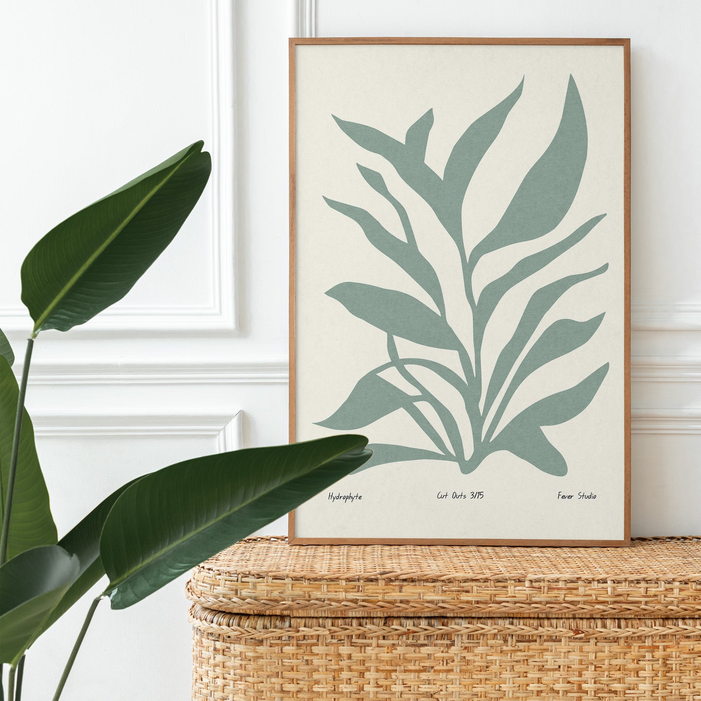Set of 2 Minimalist Leaf Poster