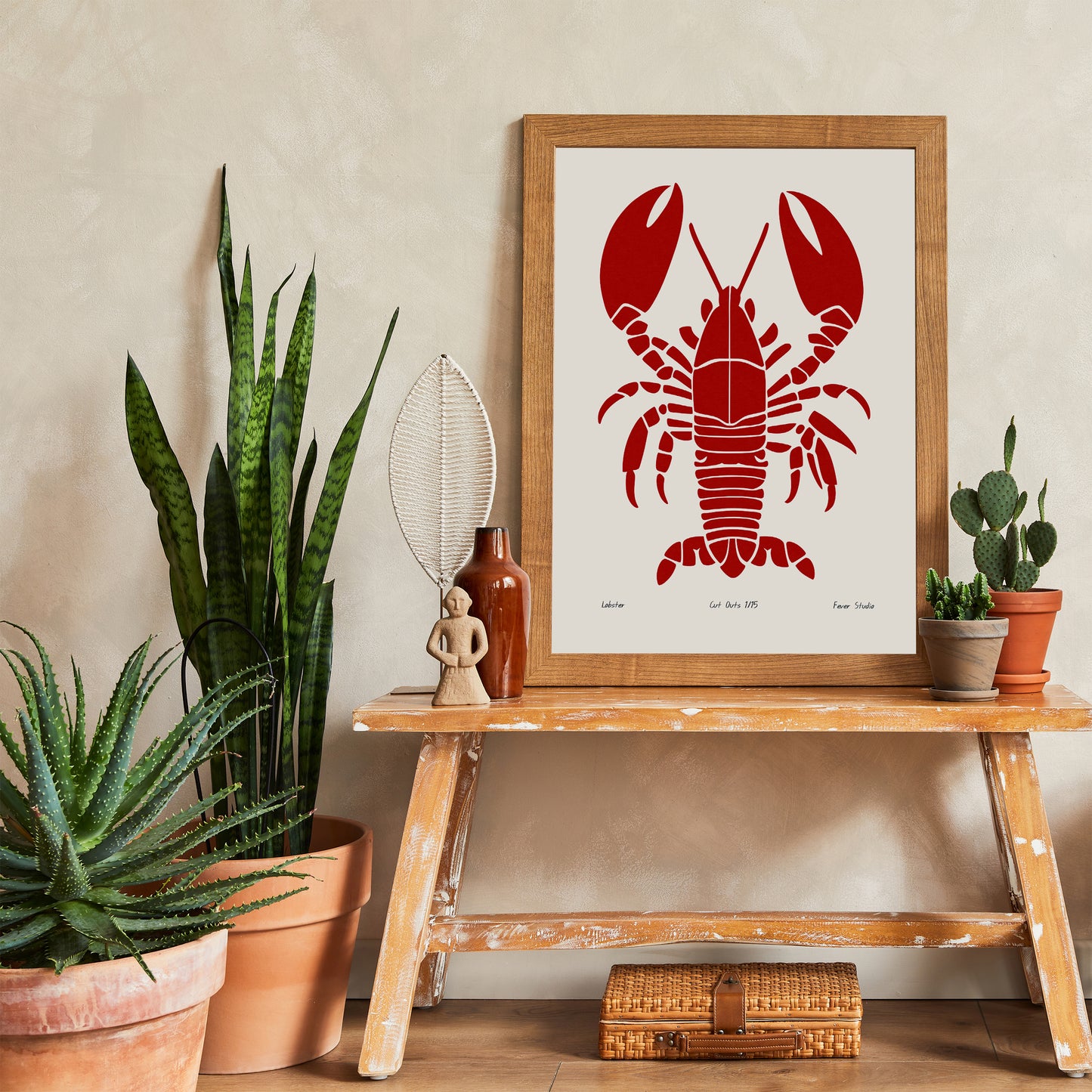 Retro Red Lobster Poster