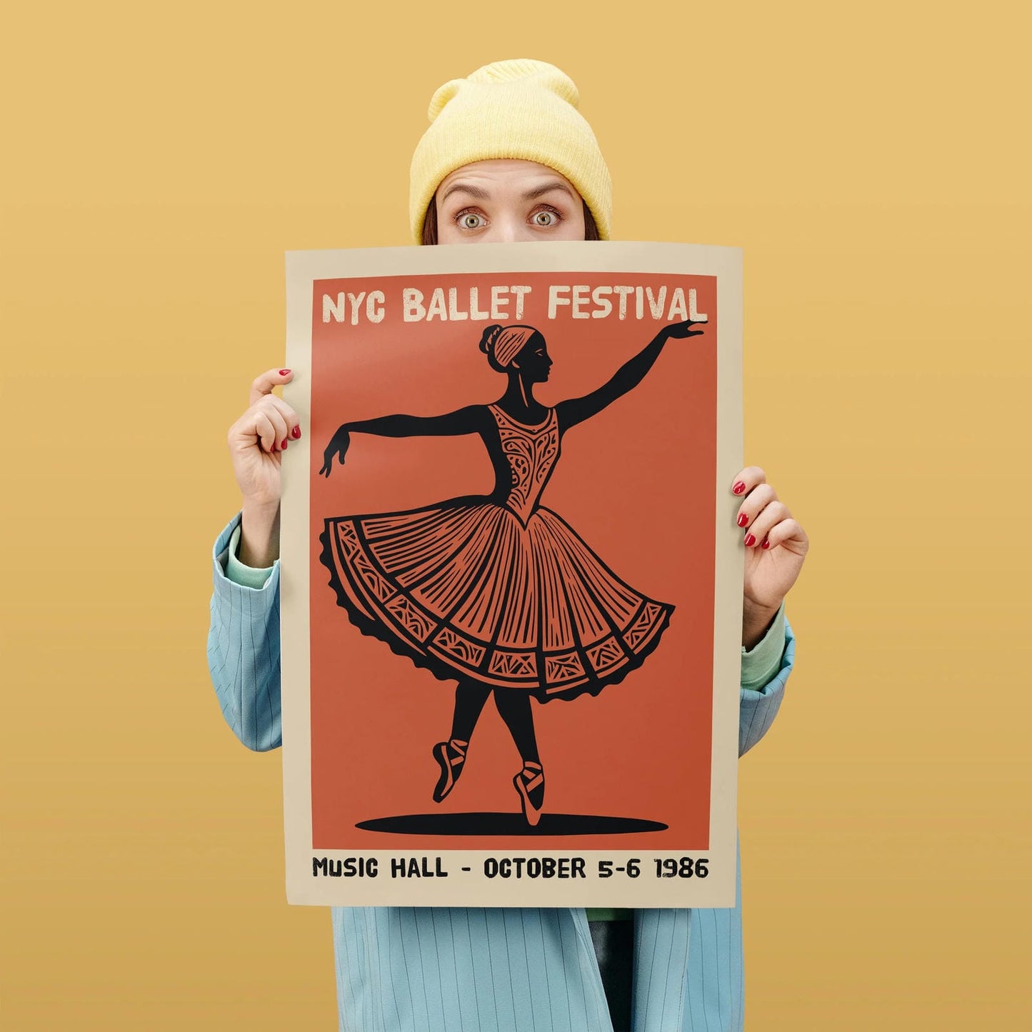 NYC Ballet Festival 1986 Poster Print