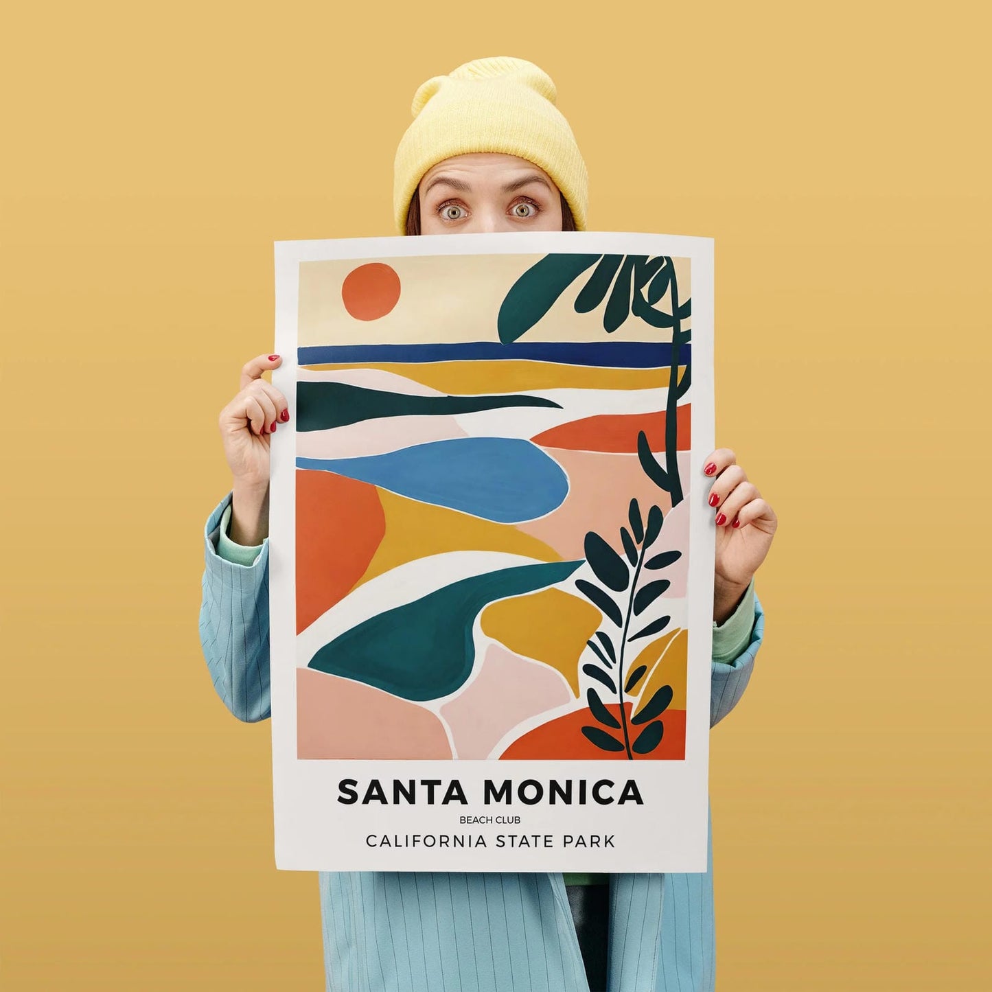Santa Monica Beach Club Poster
