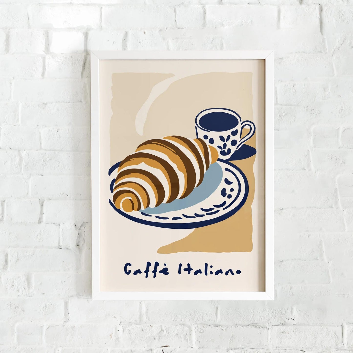 Caffe Italiano Breakfast Kitchen Poster
