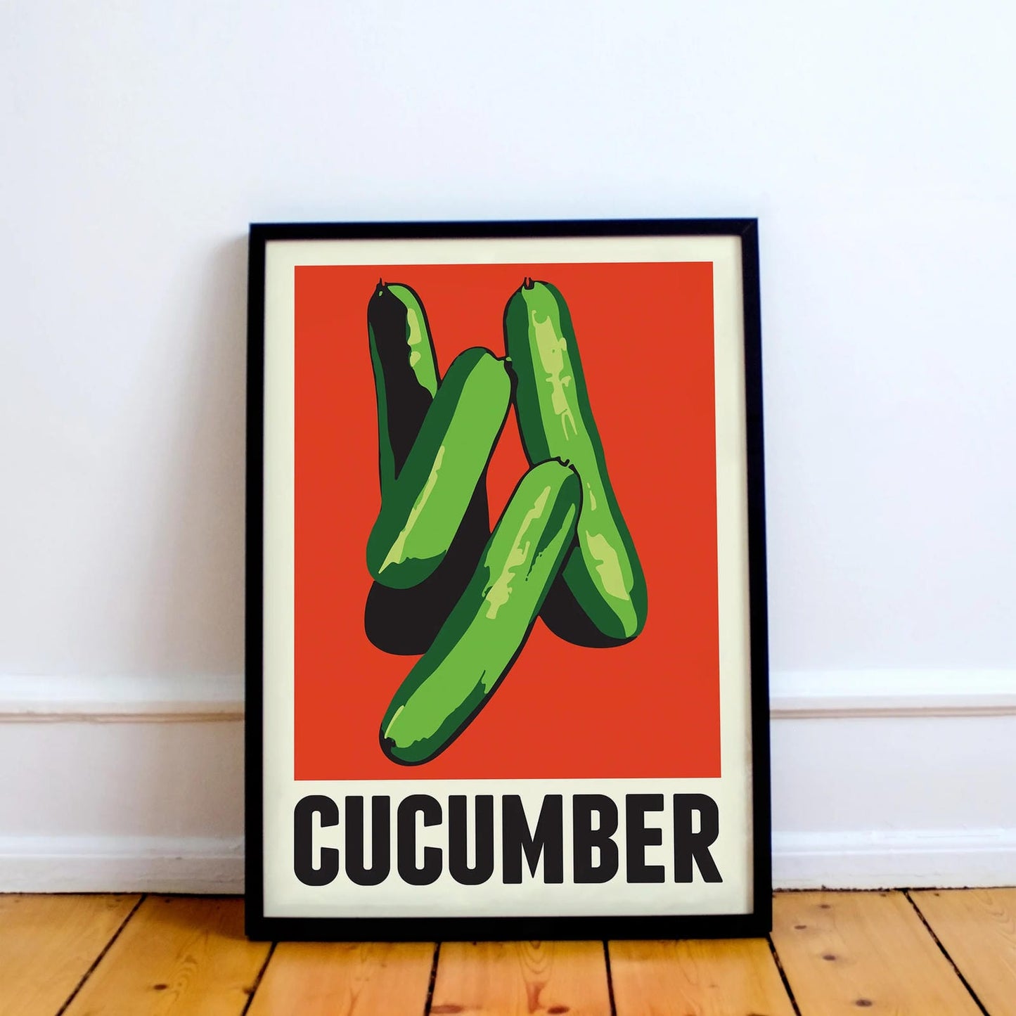 Minimalist Cucumber Poster