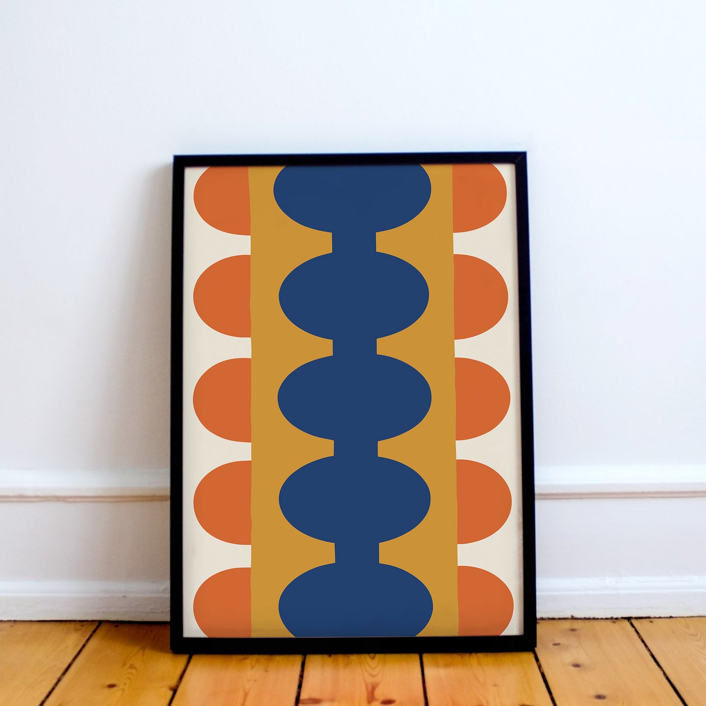 Retro Bold Abstract Shapes Poster