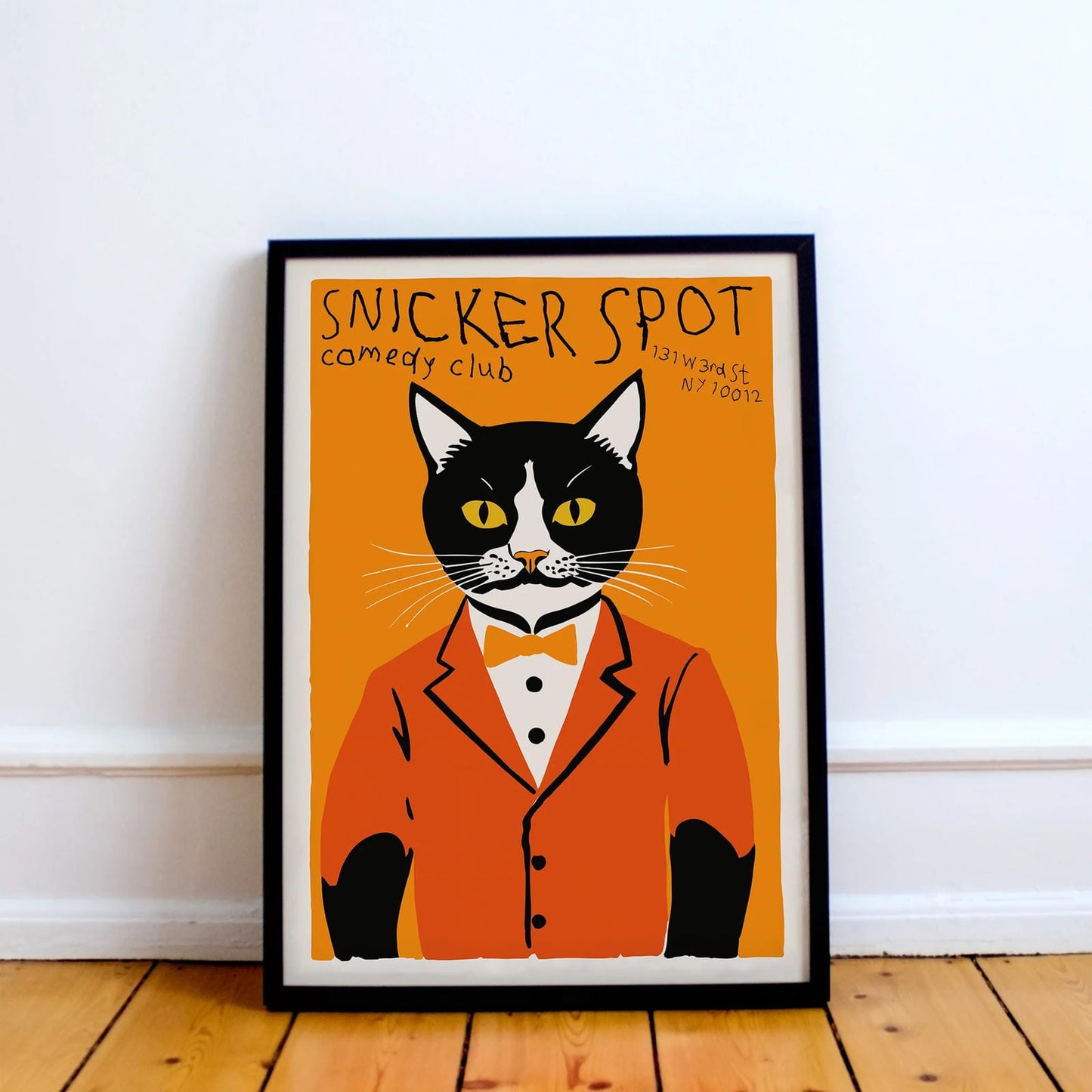 Snicker Spot Comedy Club Vintage Poster