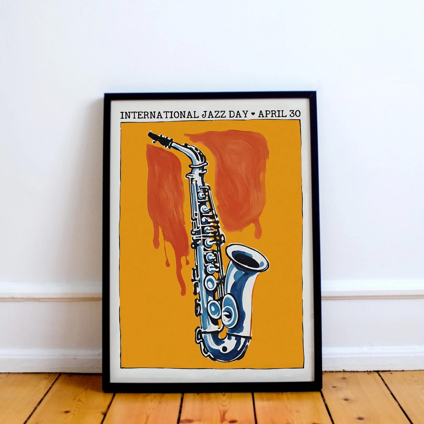 International Jazz Day Retro Poster