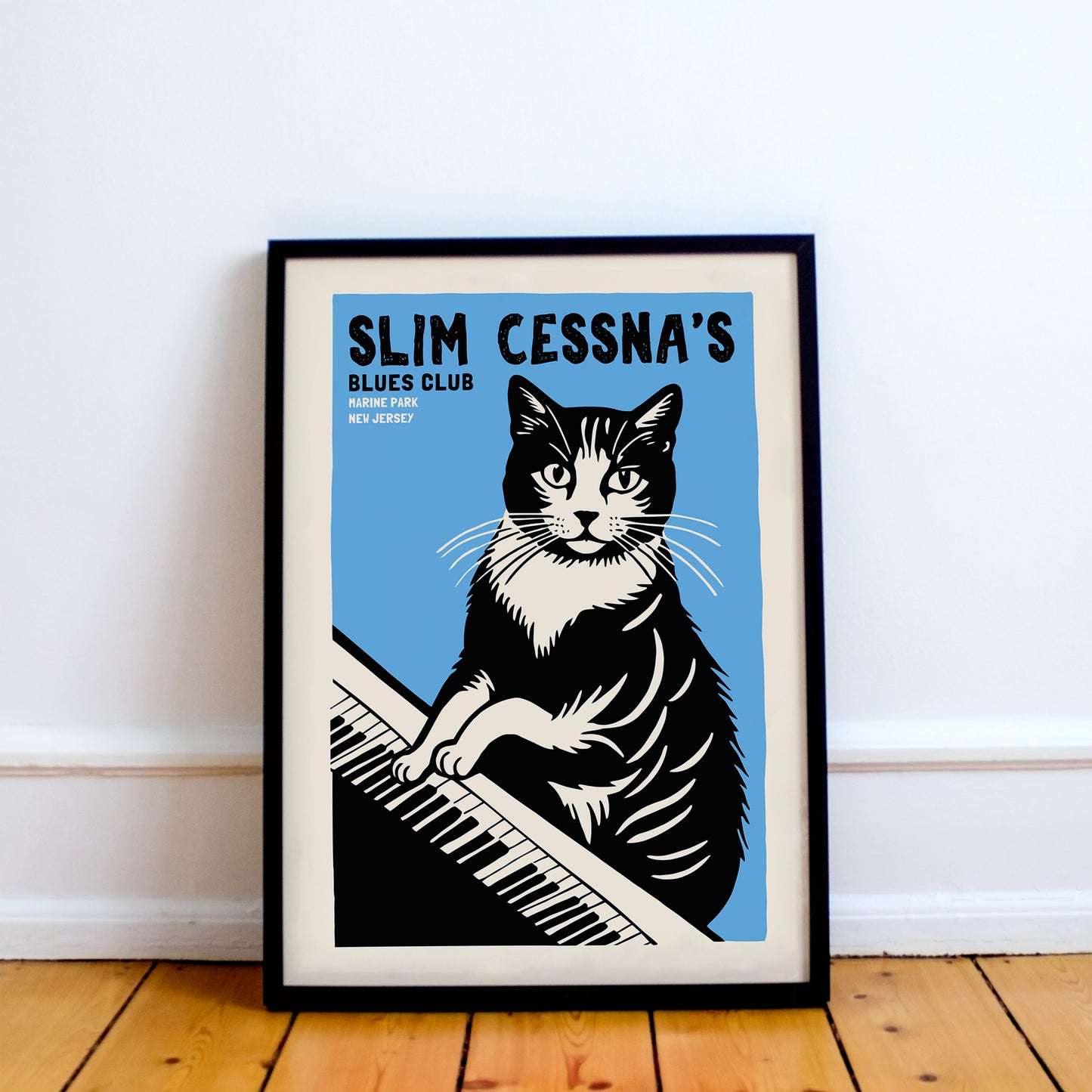 Slim Cessna's Blues Club Poster