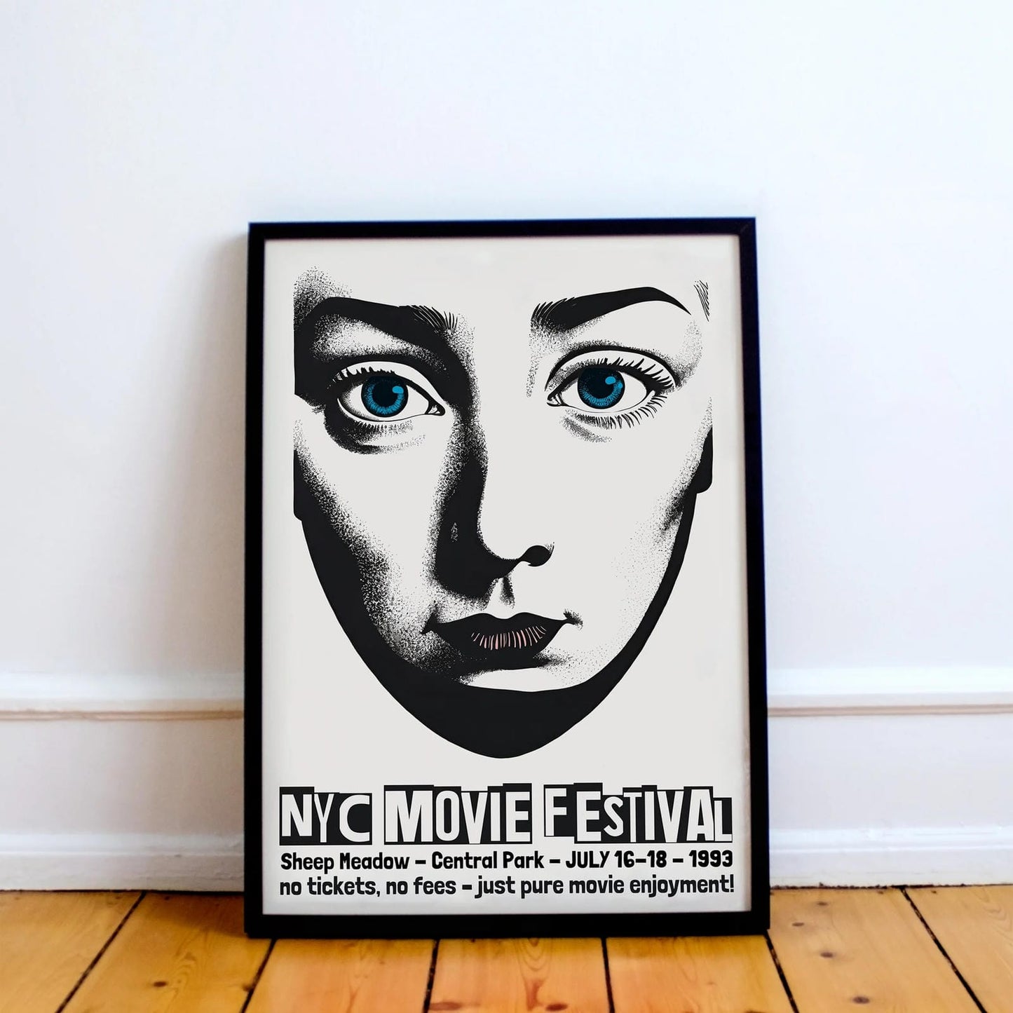NYC Movie Festival 1993 Central Park Poster