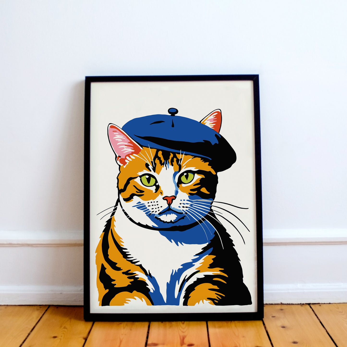 French Cat Portrait Print