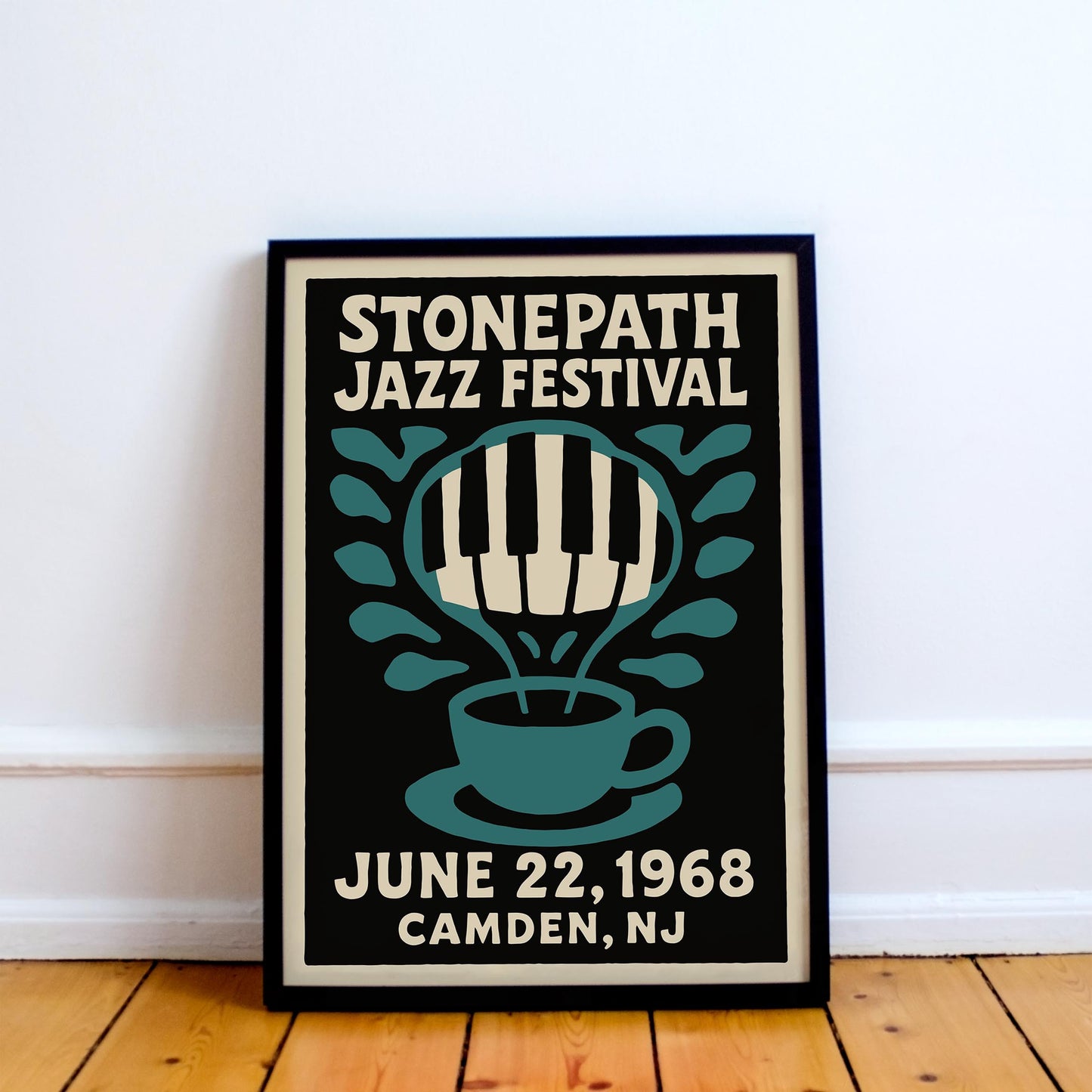 NJ 1968 Jazz Festival Poster Print