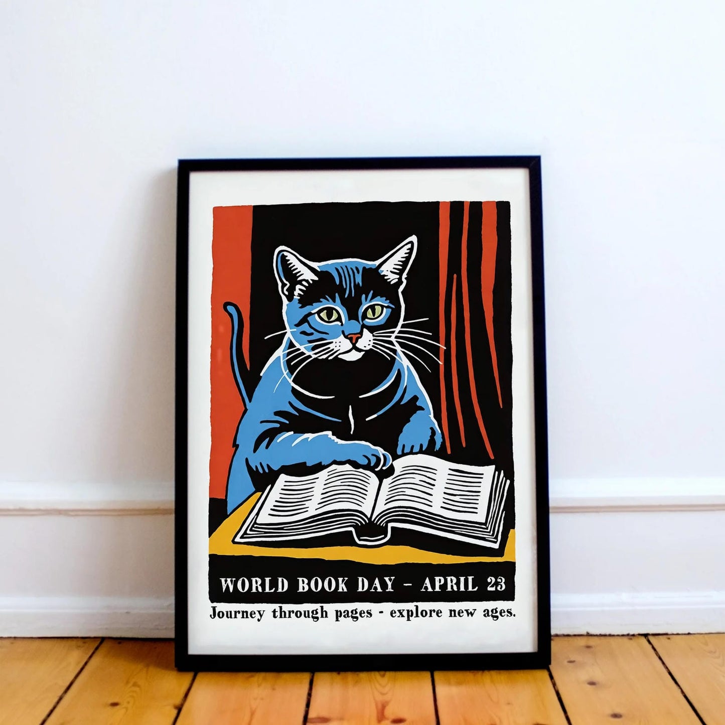World Book Day - Cute Cat Poster