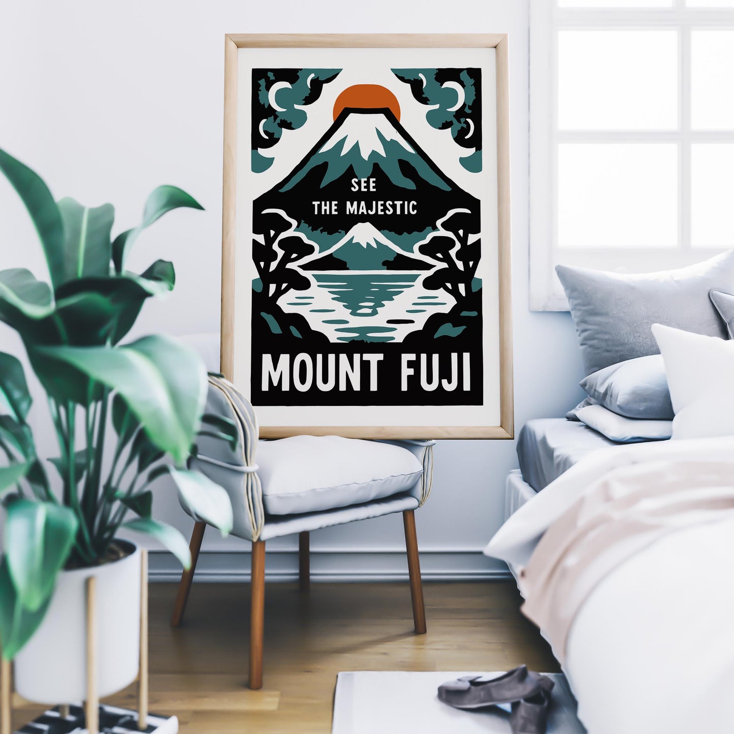 Mount Fuji Travel Poster Print