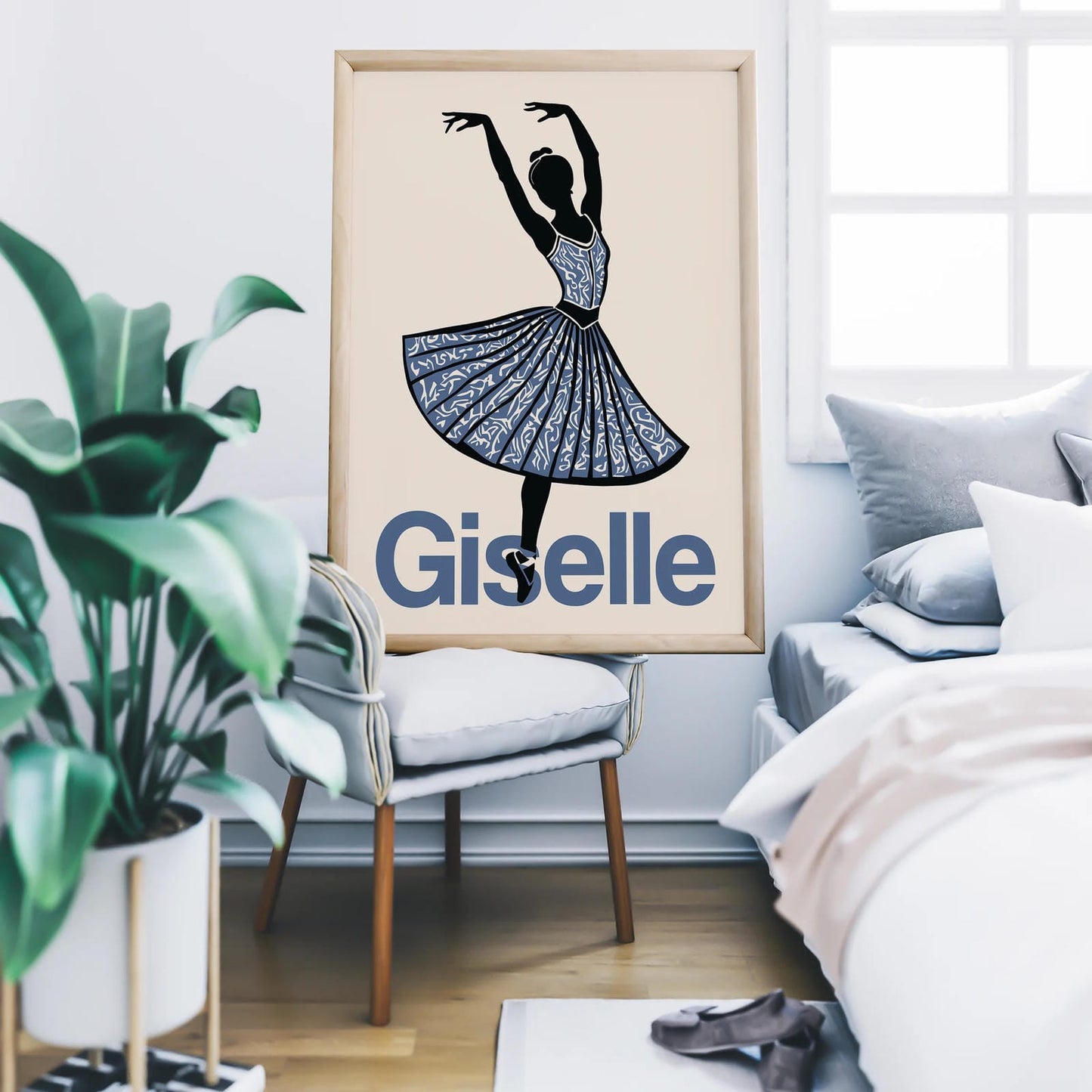 Giselle - Vintage Ballerina Wall Art Print