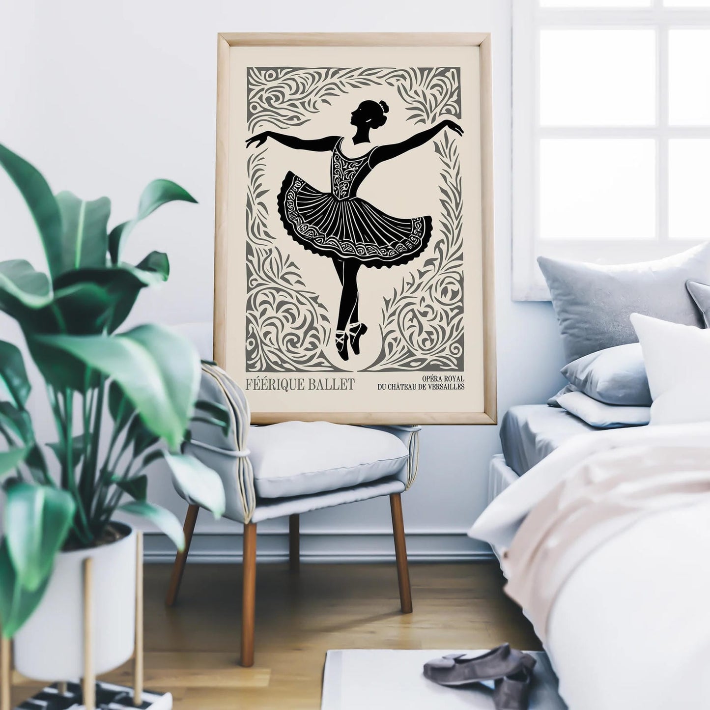 Retro French Ballerina Wall Art