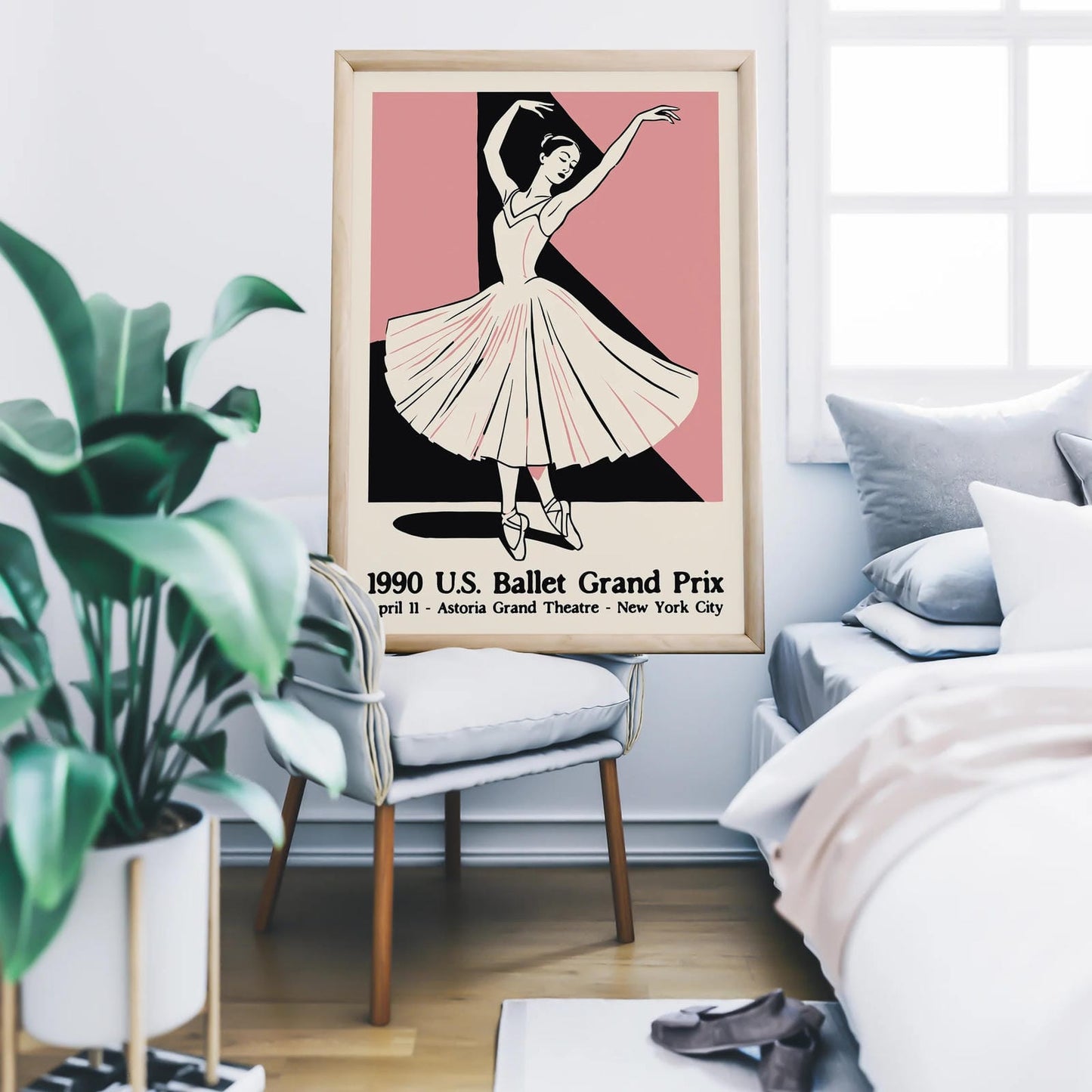 NYC Ballet Grand Prix Vintage Poster
