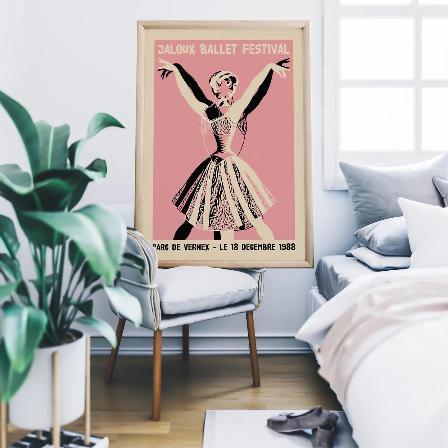 French Vintage Ballerina Wall Art Print