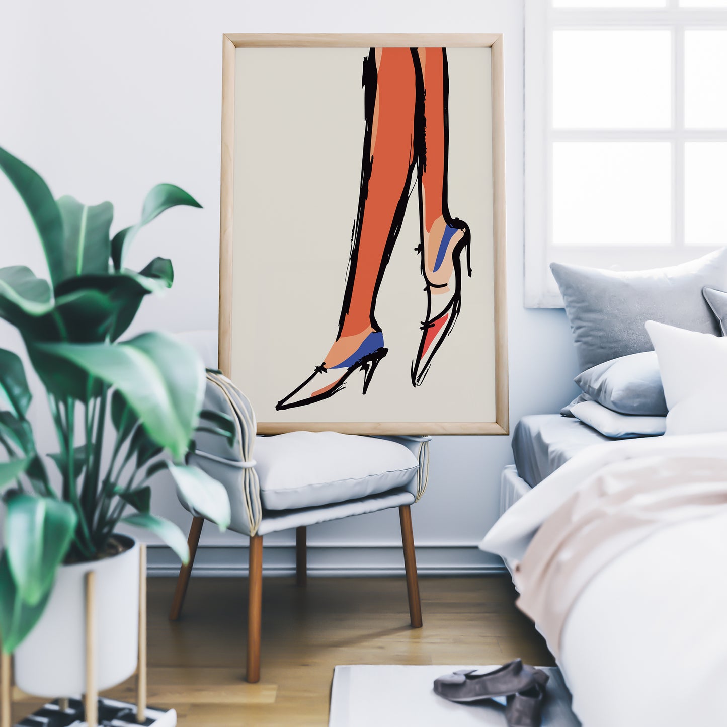 French Fashion Shoes Poster