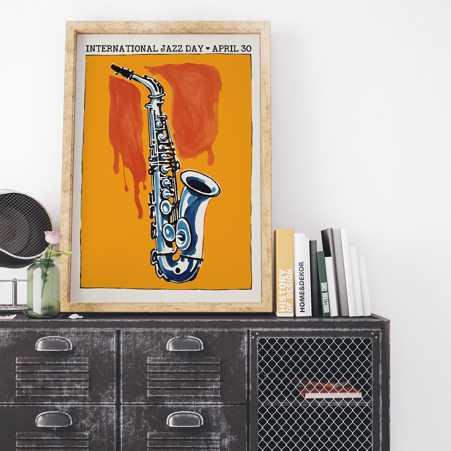 International Jazz Day Retro Poster