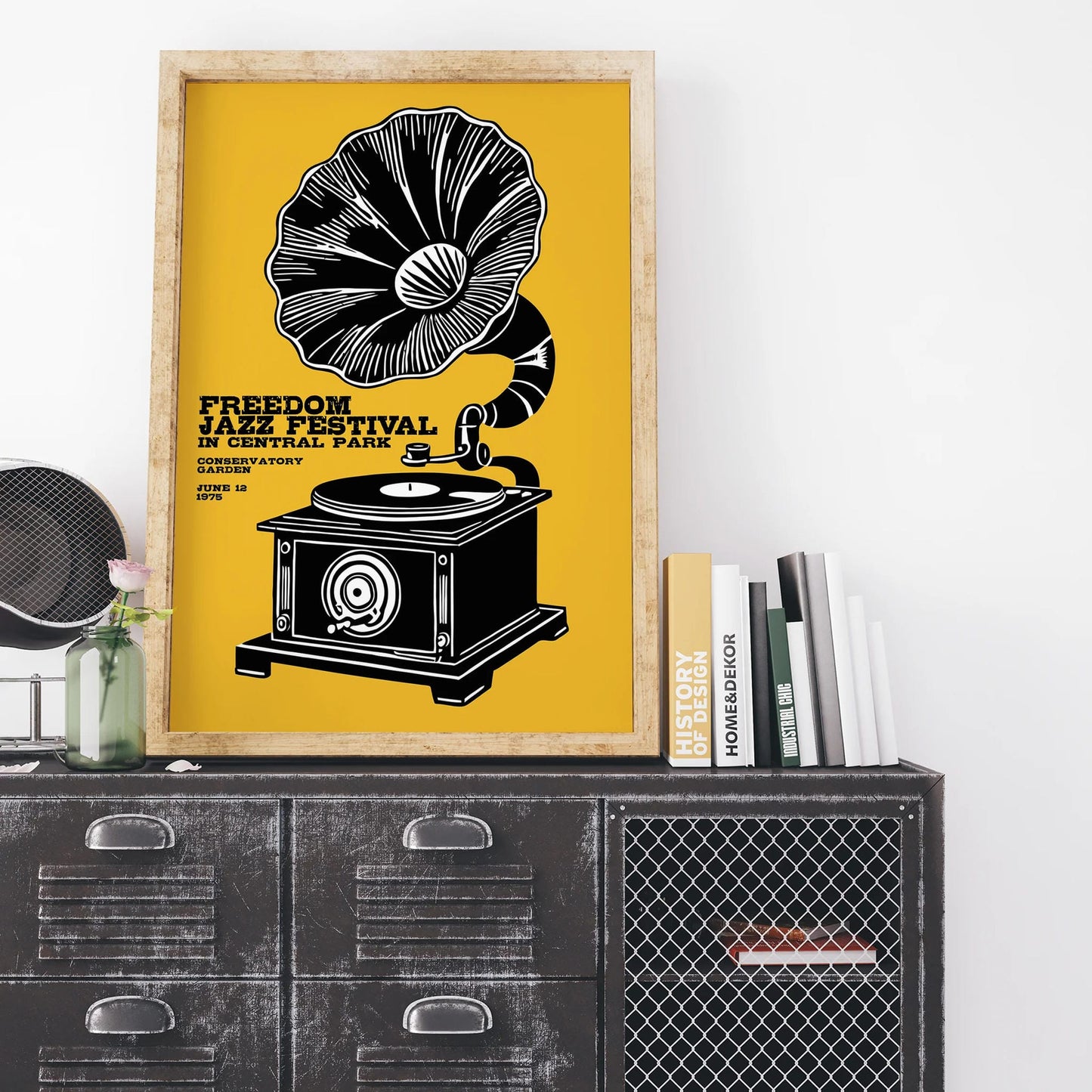 Freedom Jazz Fest 1975 Gramophone Poster