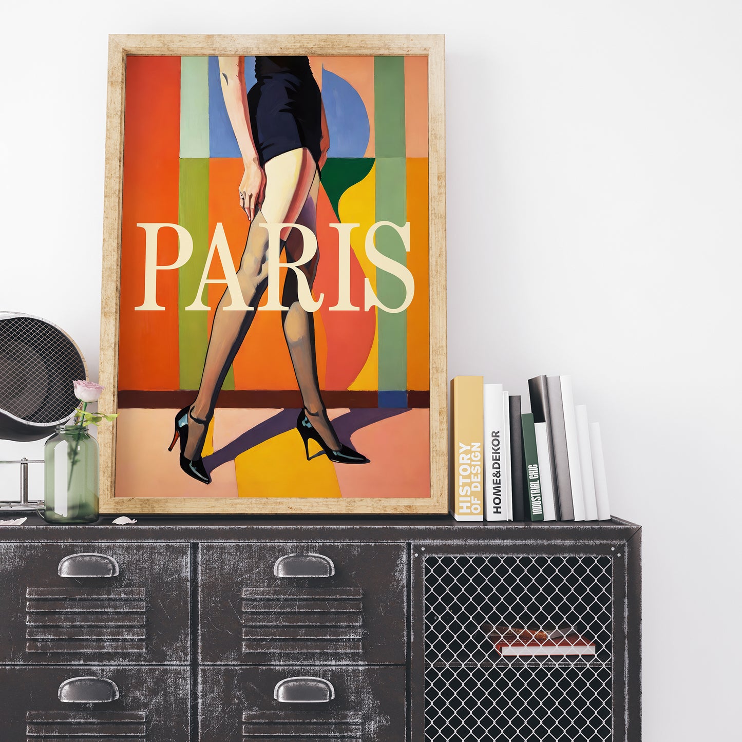 Stylish Paris Stroll Art Print