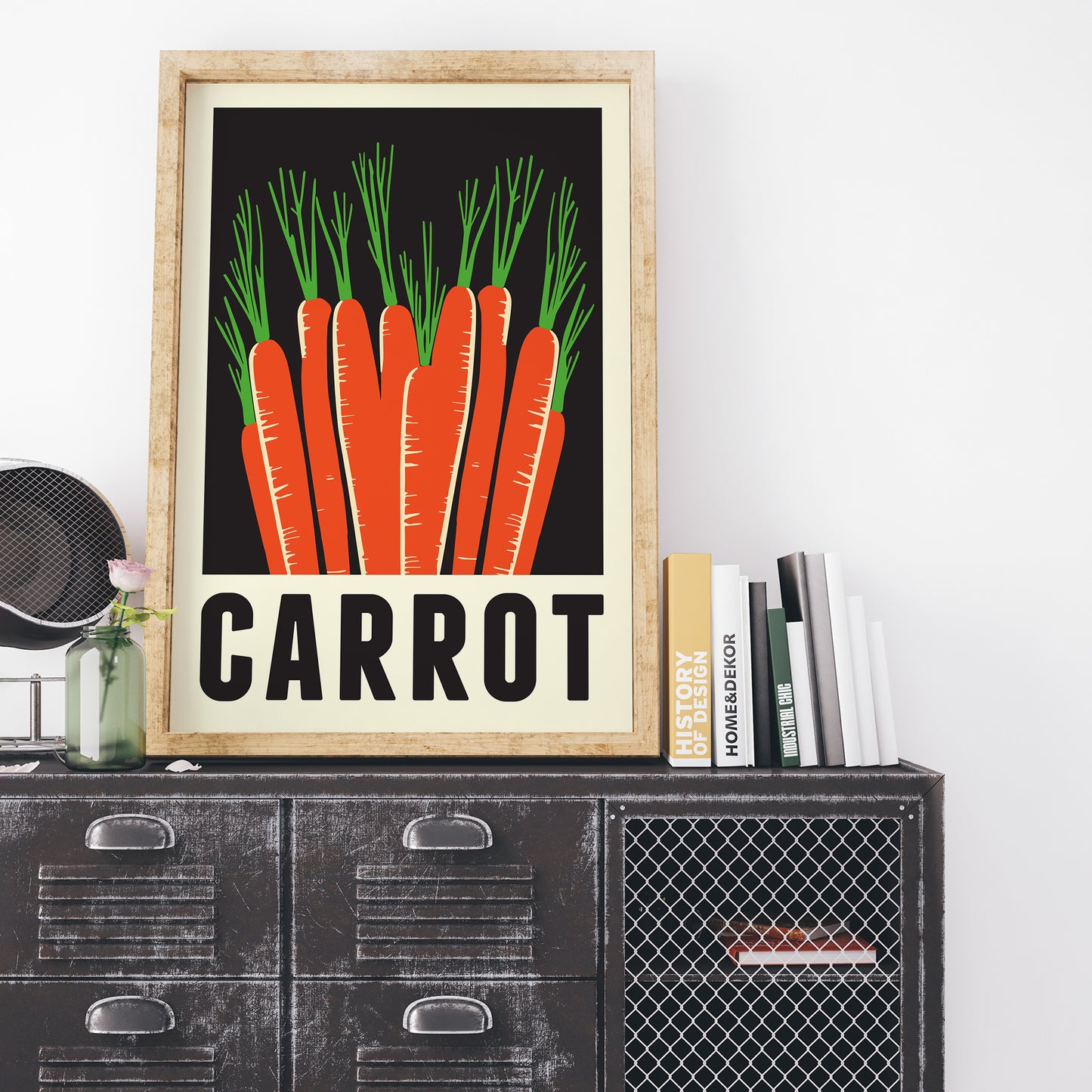 Minimalist Carrot Poster
