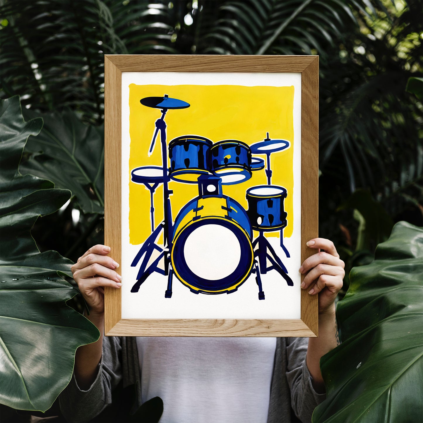 Retro Drum Kit Art Print