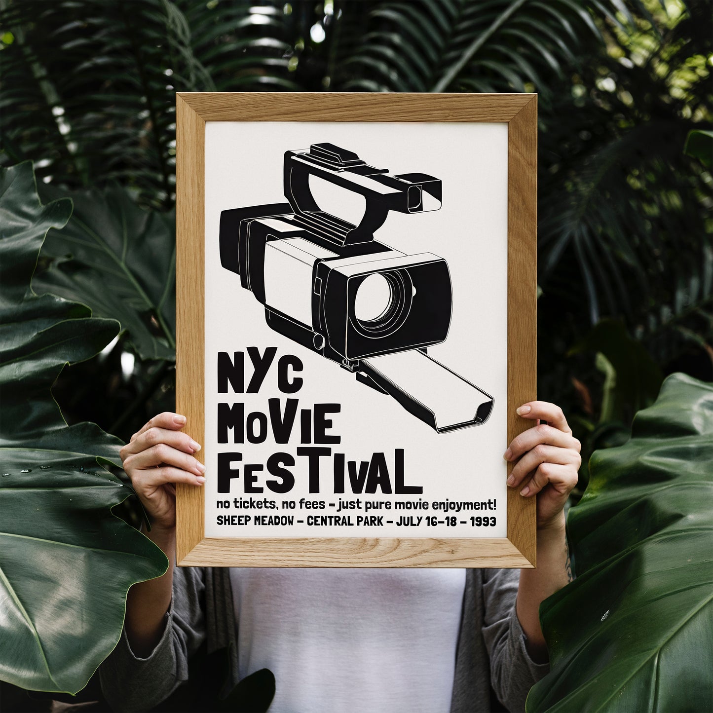 NYC Movie Festival B&W Poster