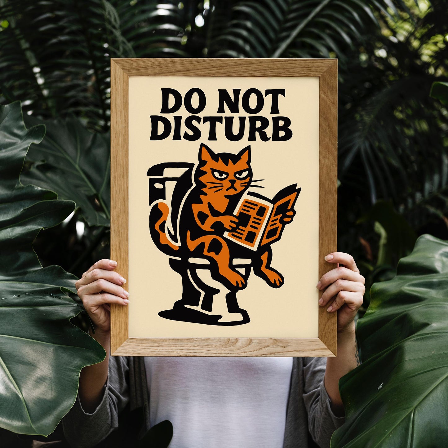 Do Not Disturb Cat Poster