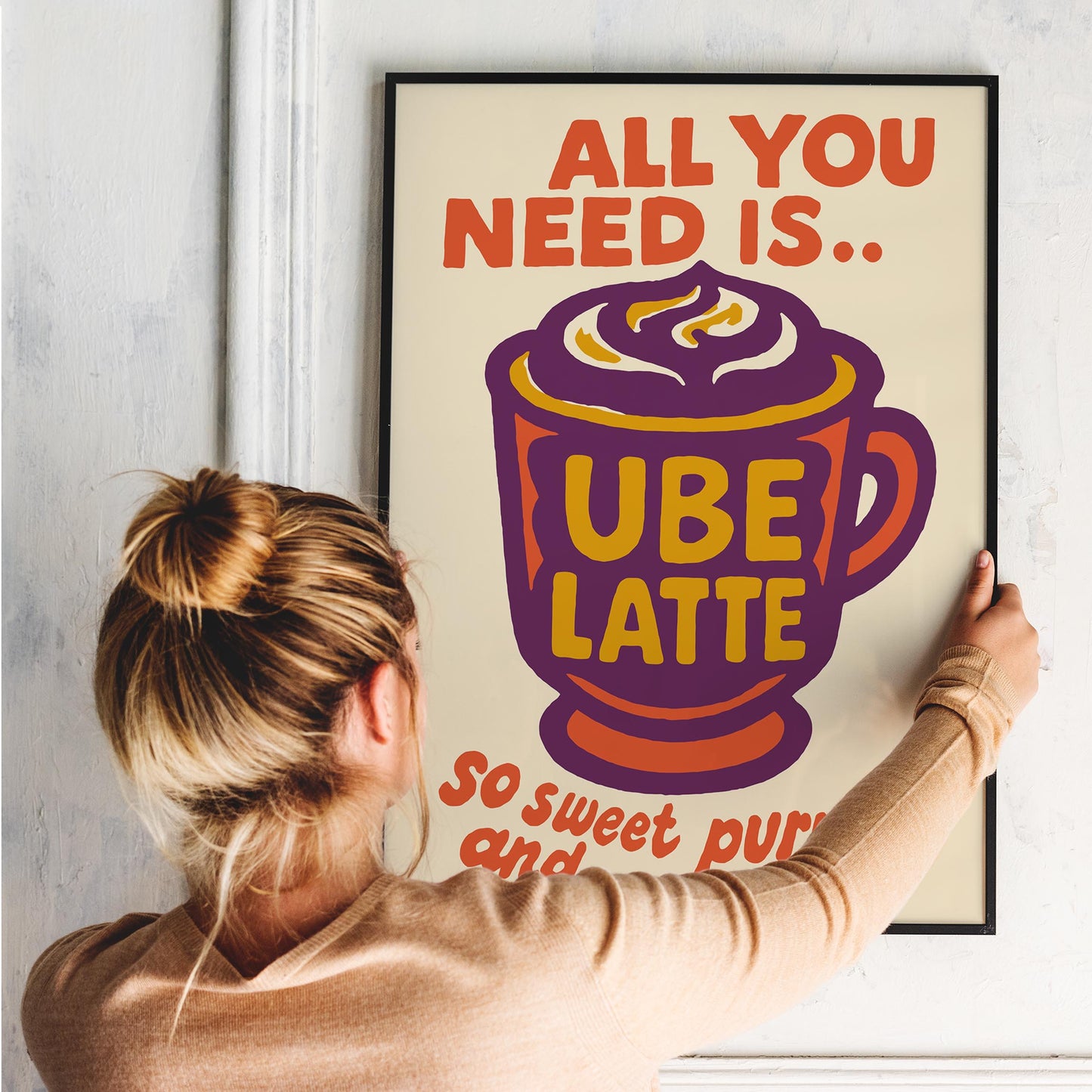 Ube Latte Poster