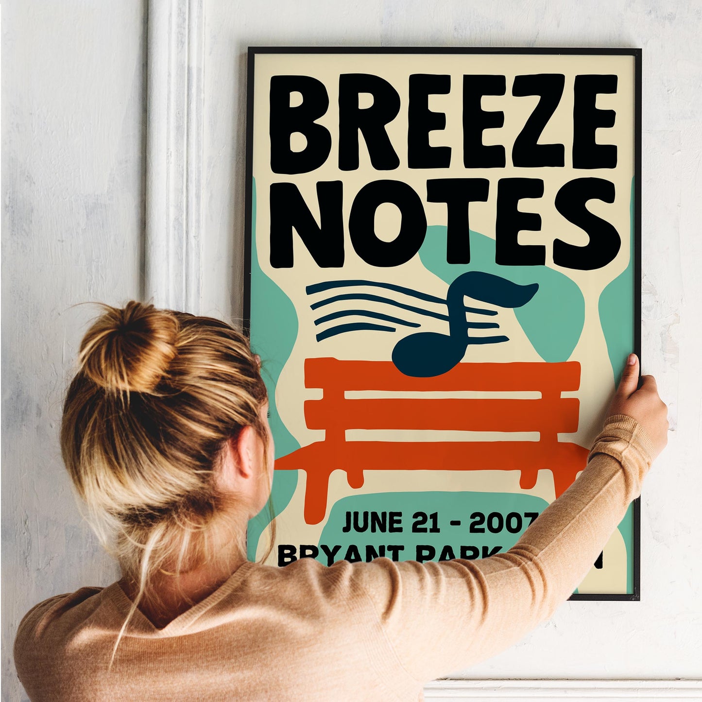 Breeze Notes Jazz Poster