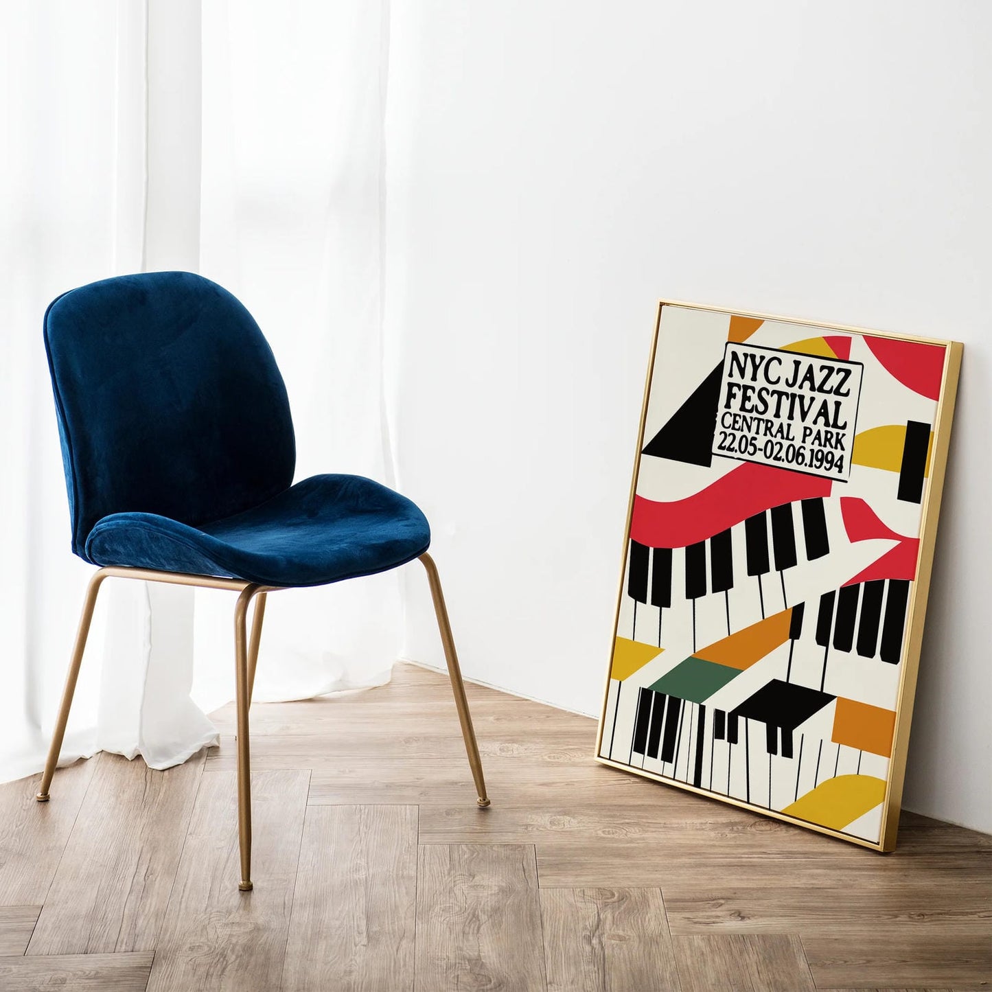 Vintage NYC Jazz Festival Poster Print