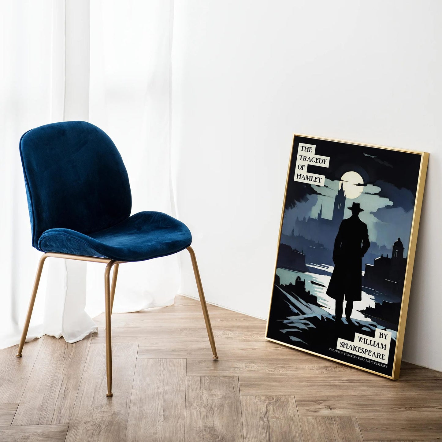 The Tragedy of Hamlet Retro Theater Poster