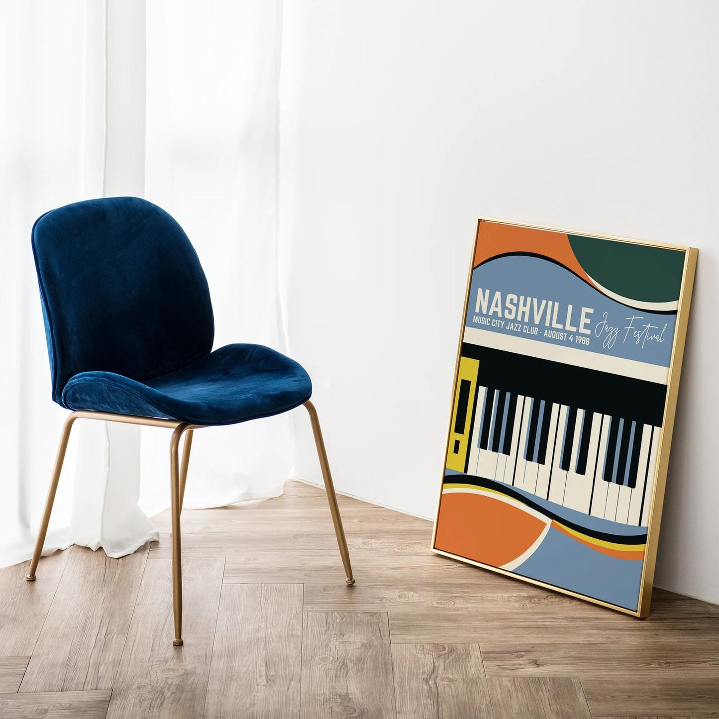 Nashville Jazz Festival Retro Poster