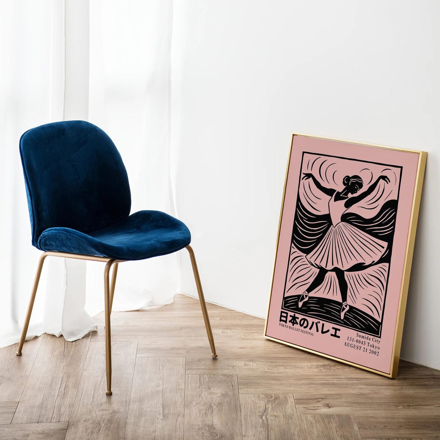 Retro Japanese Ballet Wall Art