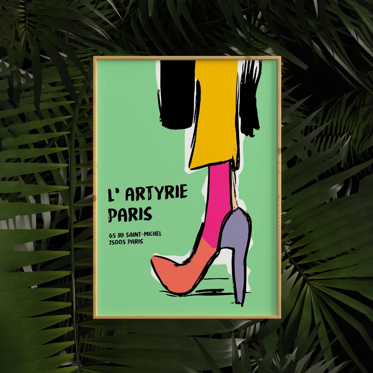 Paris Fashion Store Vintage Poster