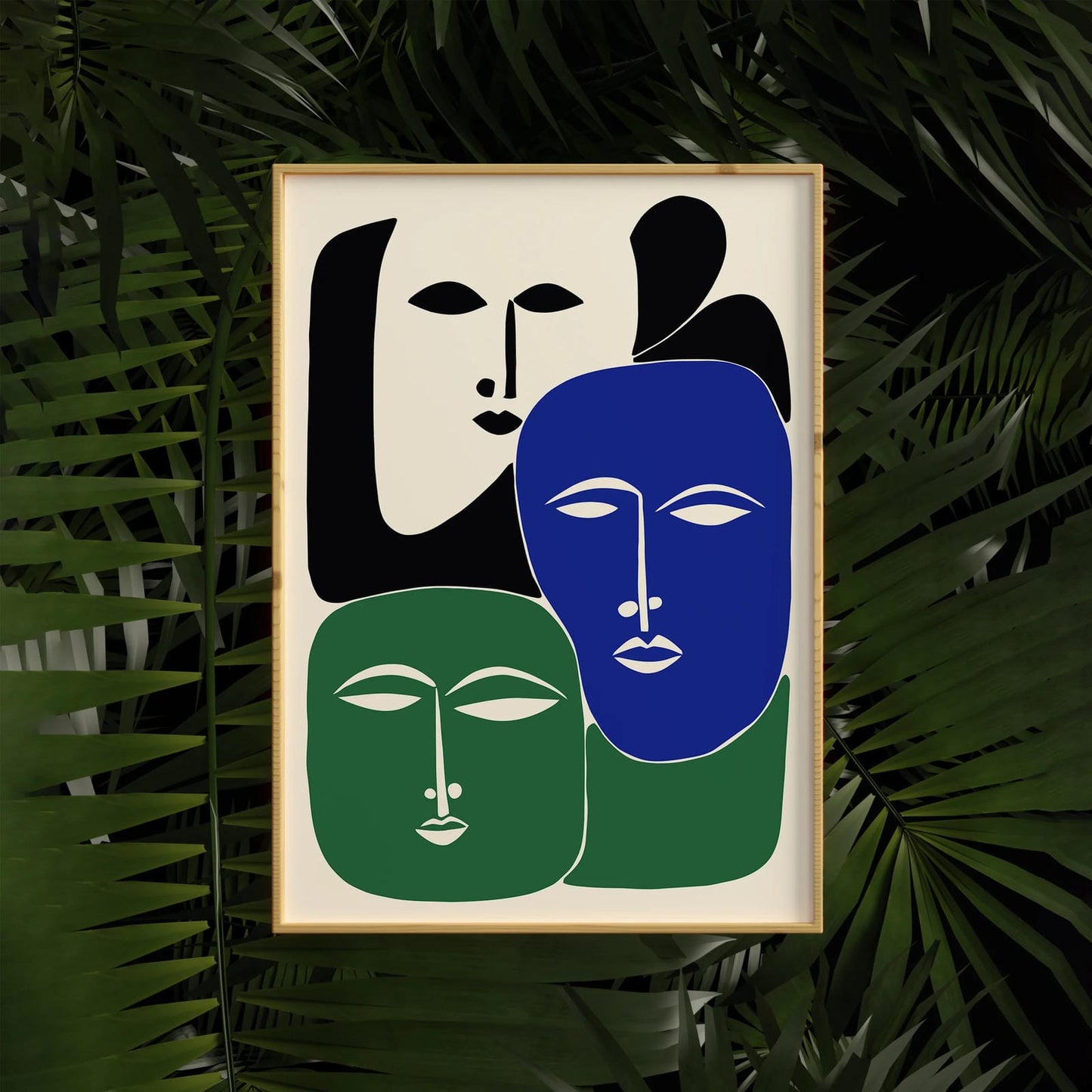 Modern Minimalist Faces Poster