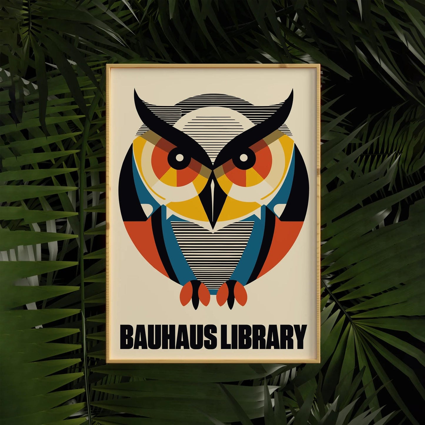 Bauhaus Library Owl Poster