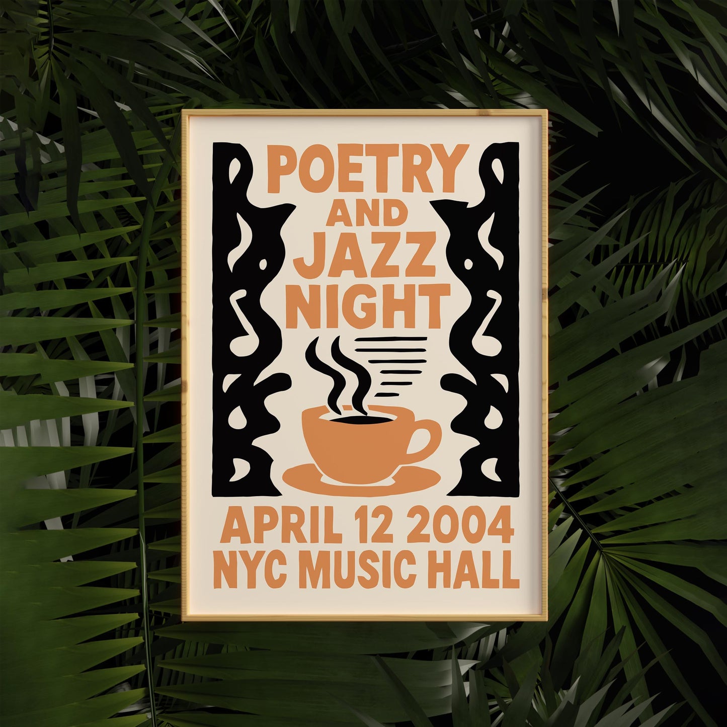 Poetry and Jazz Coffee Poster