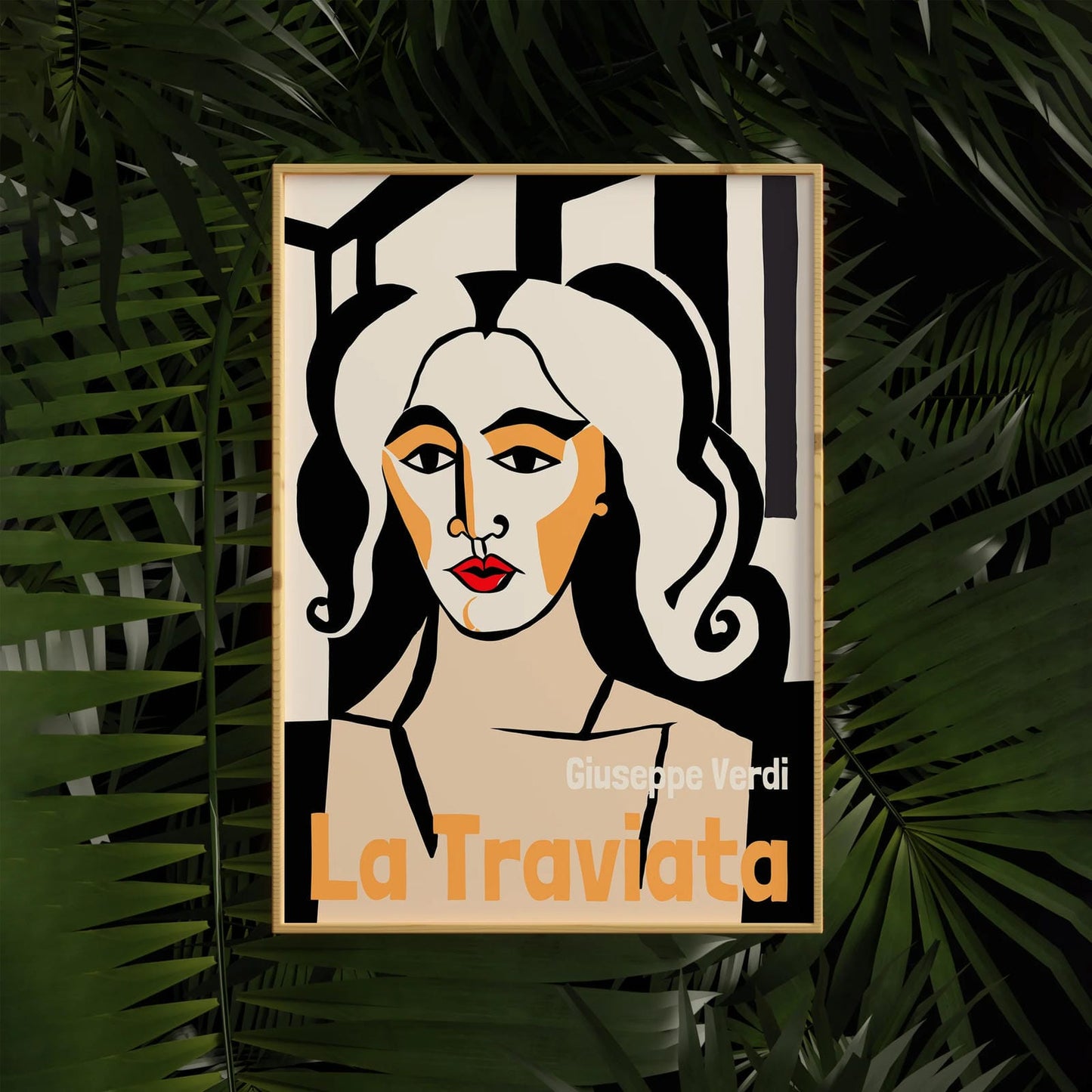 La Traviata Retro Opera Poster
