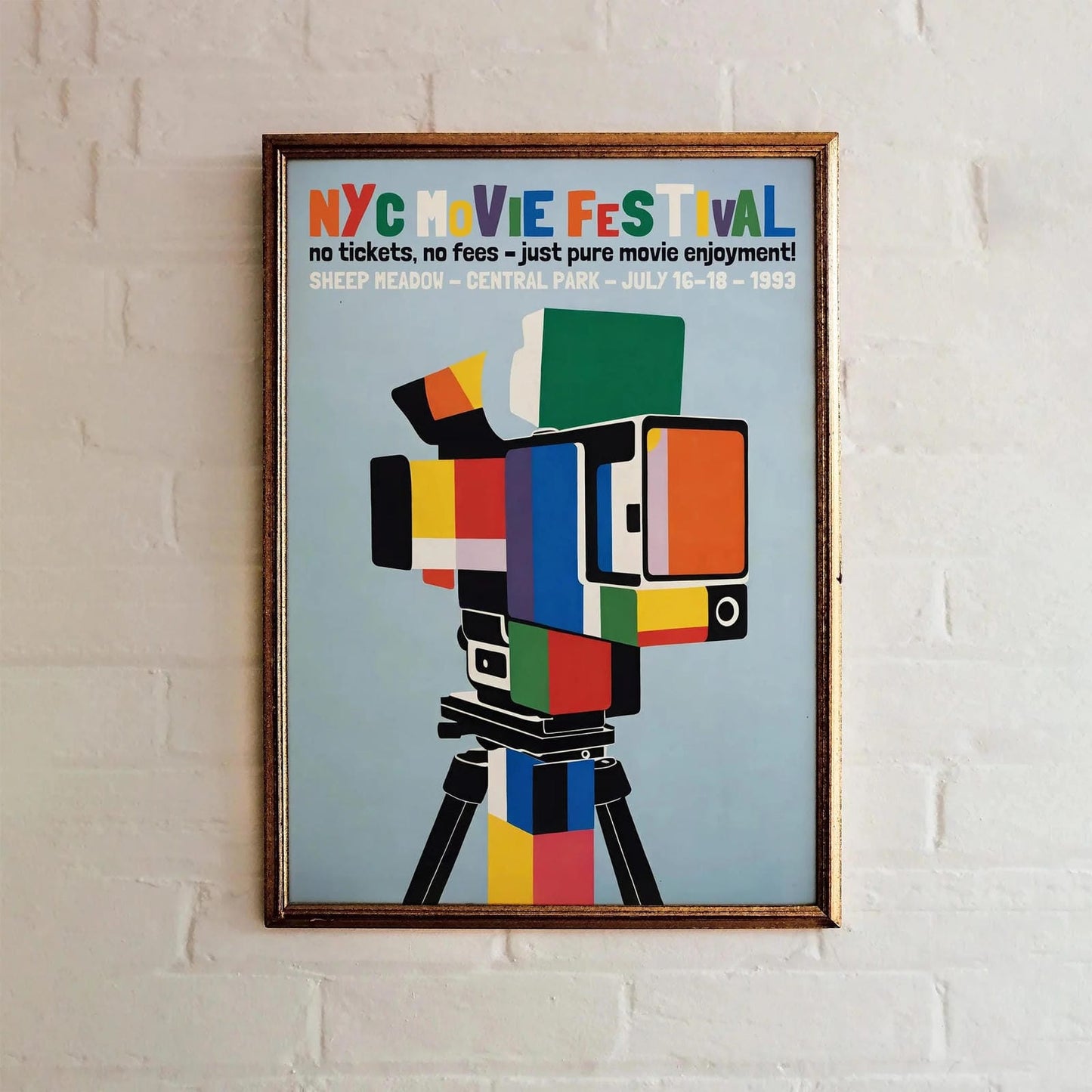 NYC Movie Festival 1993 Retro Poster