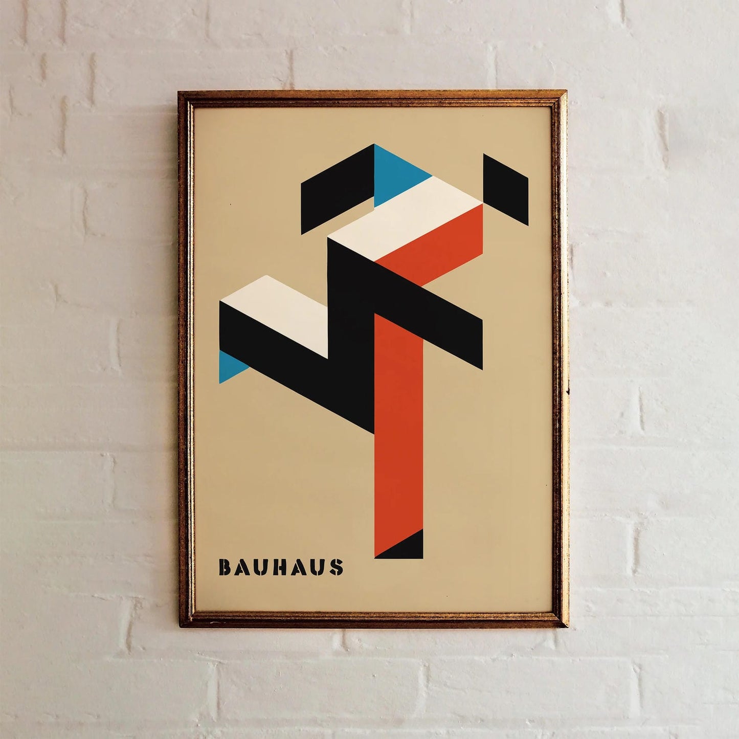 Running Man Bauhaus Style Art Print