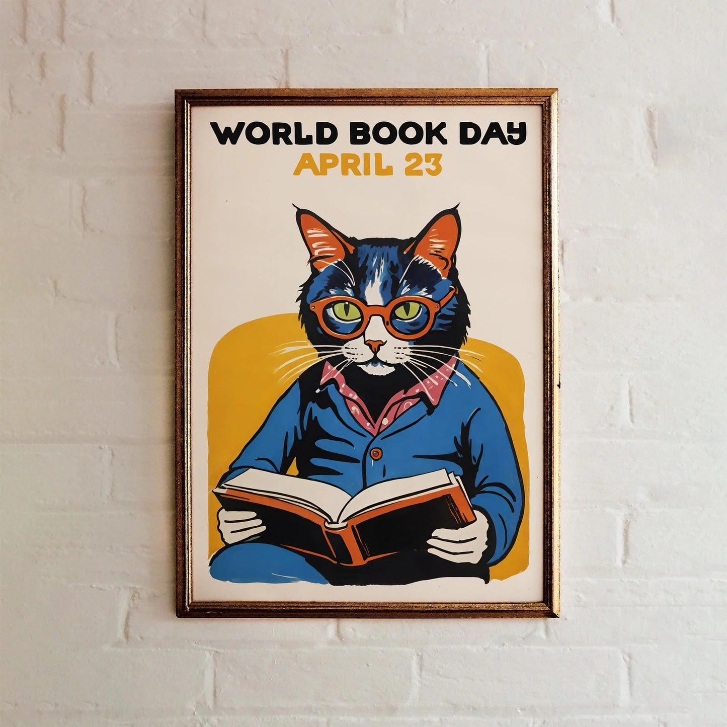 World Book Day Cat Poster