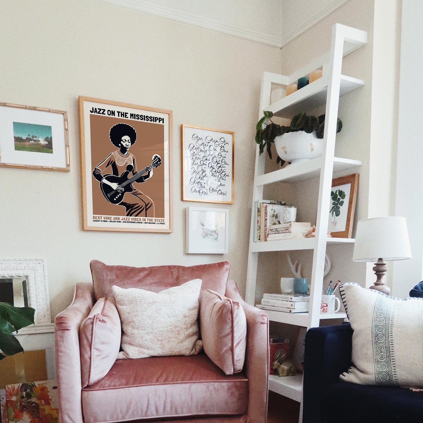 Jazz on the Mississippi Music Poster Print