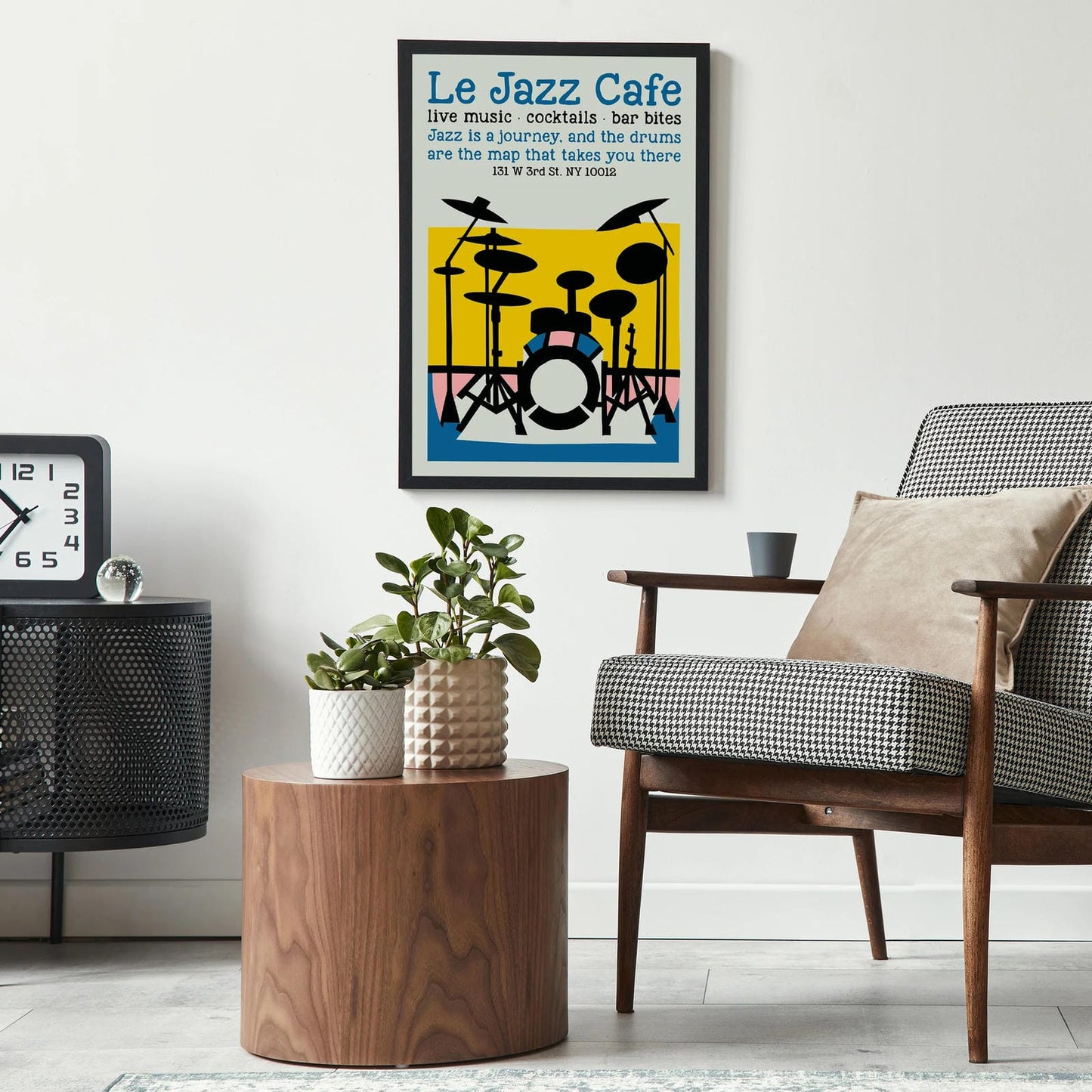 Le Jazz Cafe NYC Retro Poster
