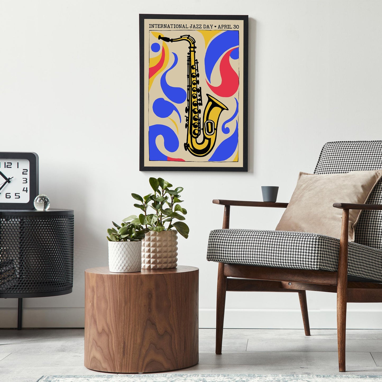 International Jazz Day Sax Poster Print