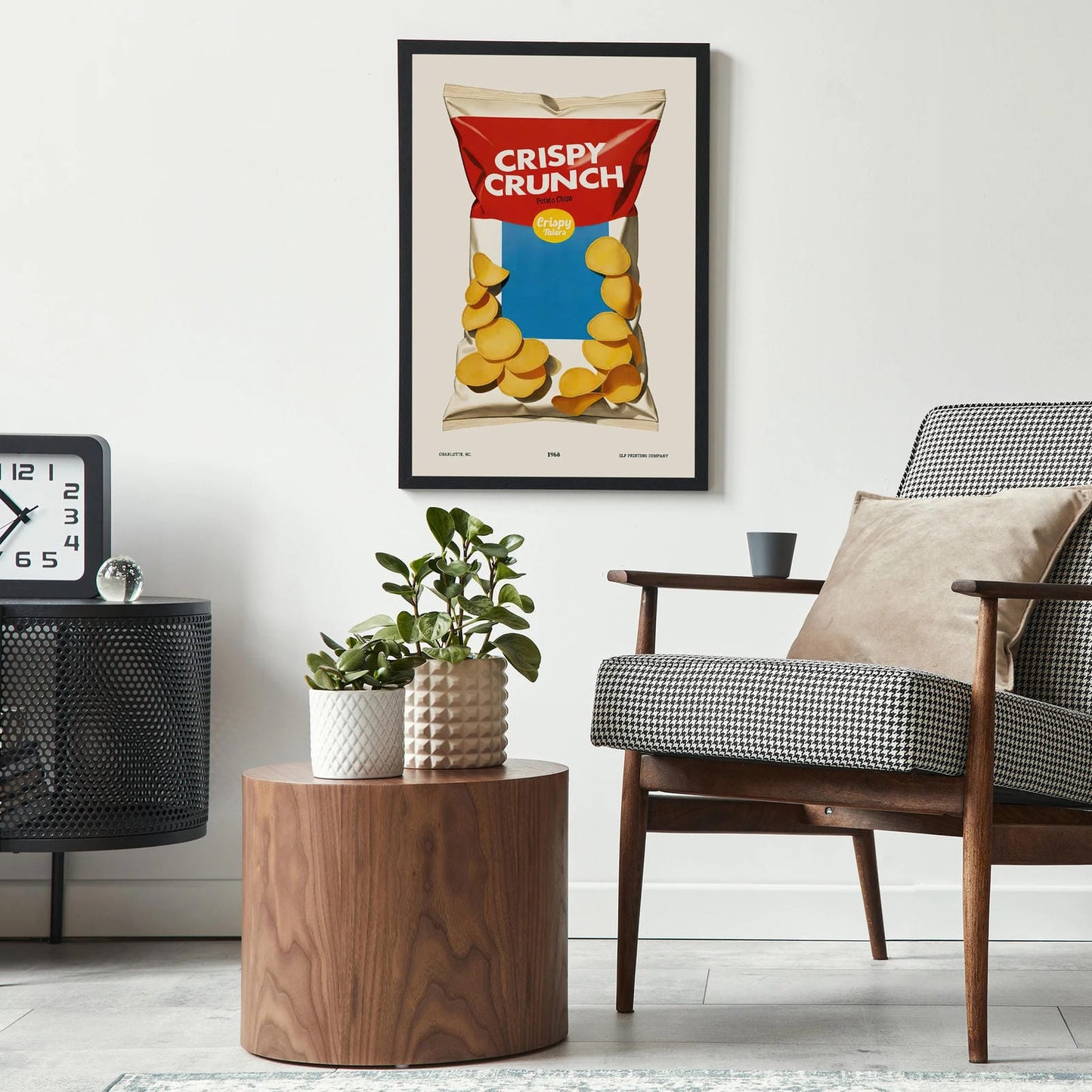 Crispy Crunch Pop-Art Chips Poster